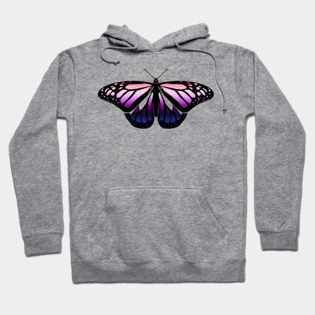 Genderfluid Pride Butterfly Hoodie by brendalee